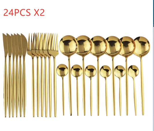 Luxe Divine Collection ~ 24pcs Luxury Cutlery Set