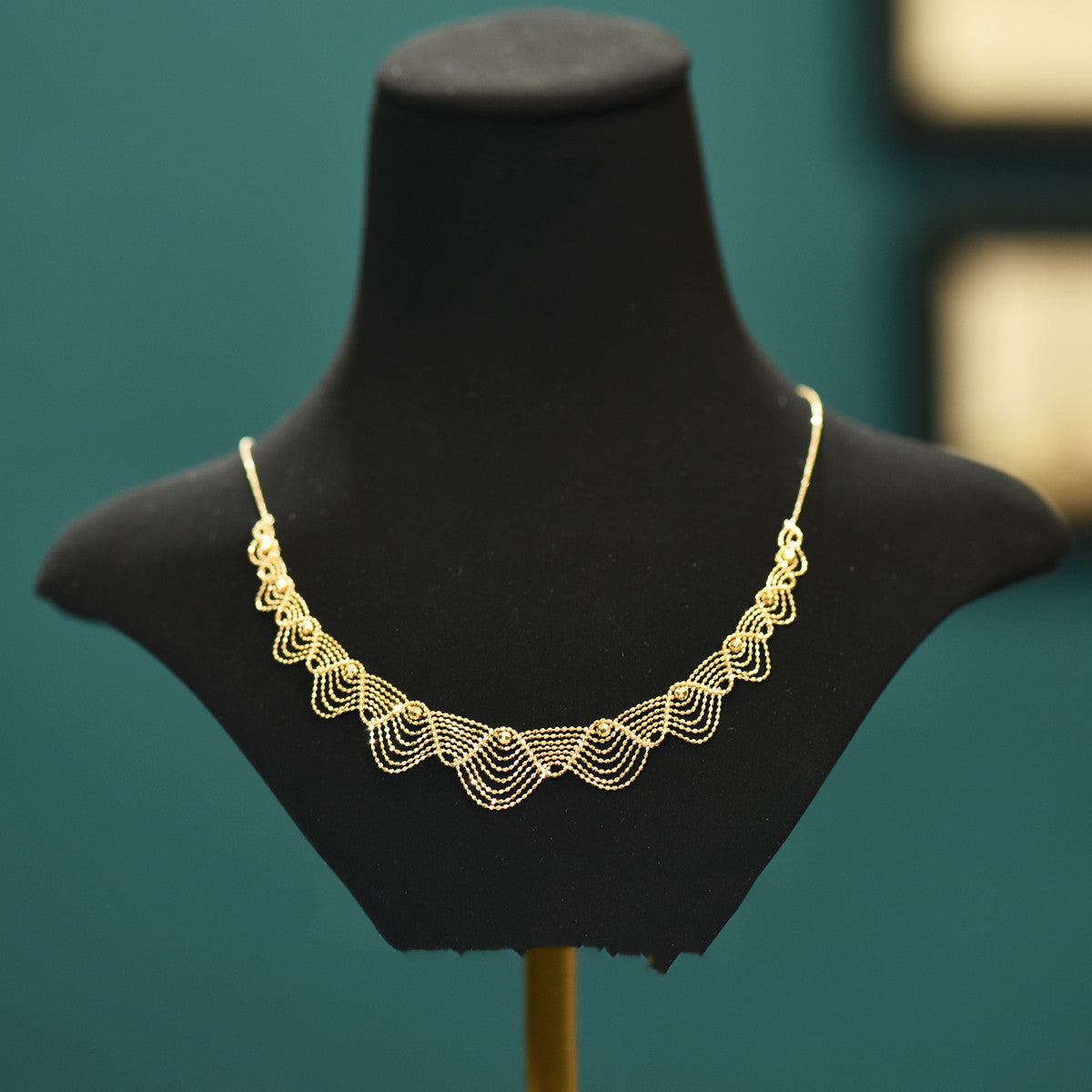 Luxe Divine Collection ~ 18k Gold Lace Necklace