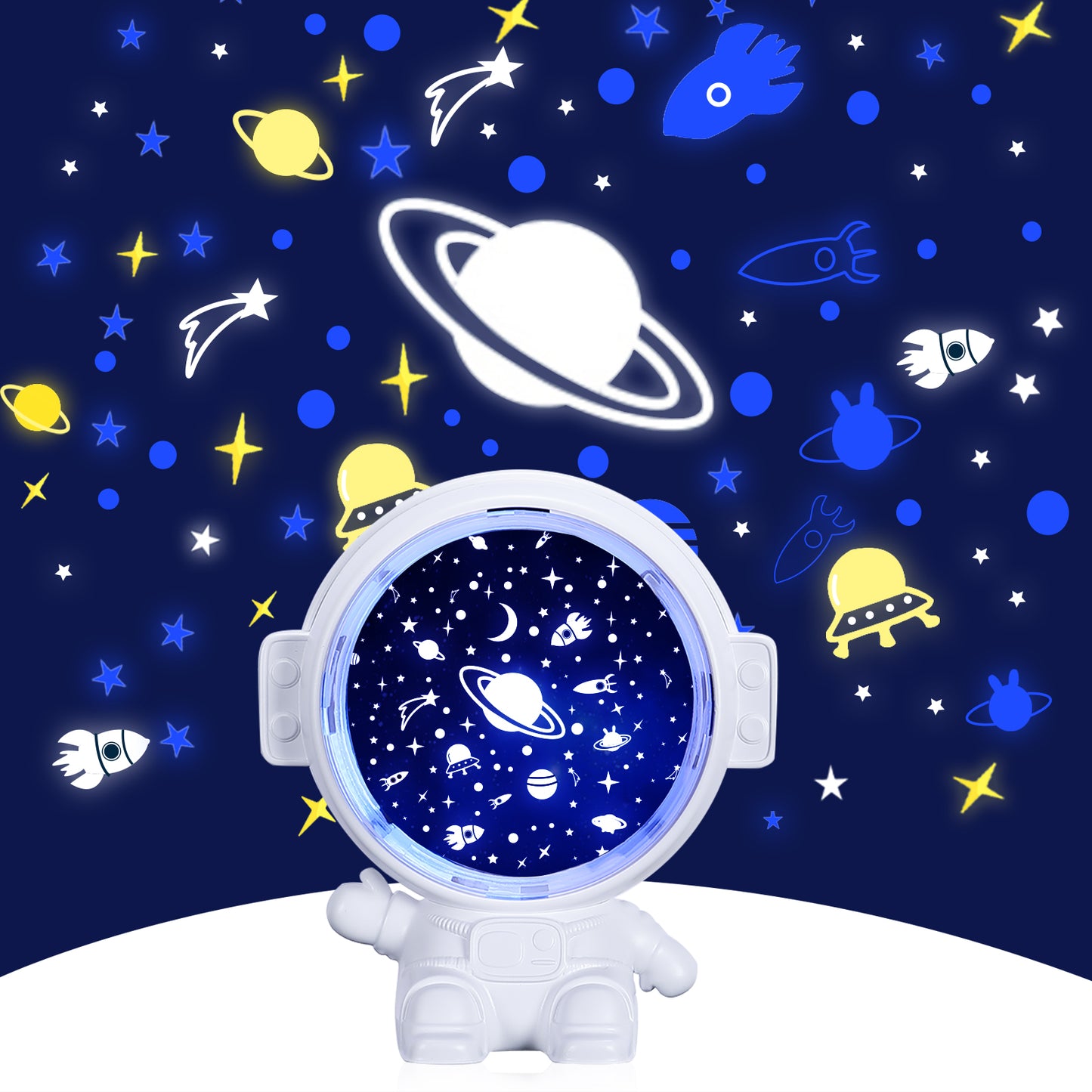 Luxe Divine Collection ~ Star Projector Sky Night Light Astronaut Lamp Spaceman Projection