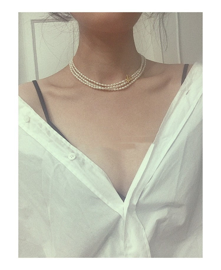 Luxe Divine Collection ~ French Elegant Luxury Natural Pearl Necklace