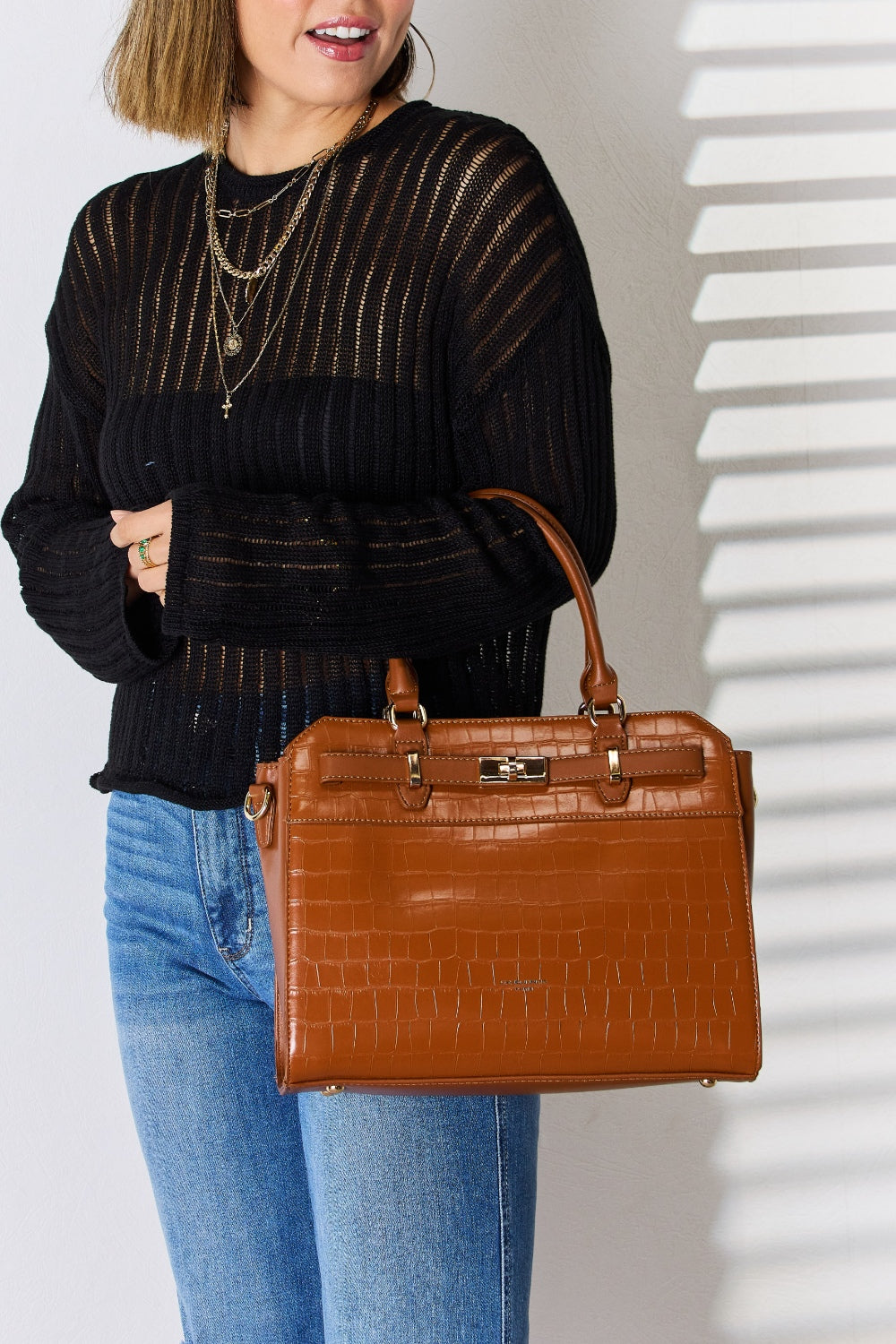 Luxe Divine Collection ~ David Jones Texture Leather Handbag