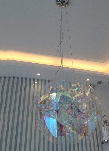 Luxe Divine Collection ~ LED Acrylic Living Room Apple Chandelier