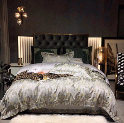 Luxe Divine Collection ~ Luxury 120 Yarn-dyed Jacquard Cotton Bedding Set