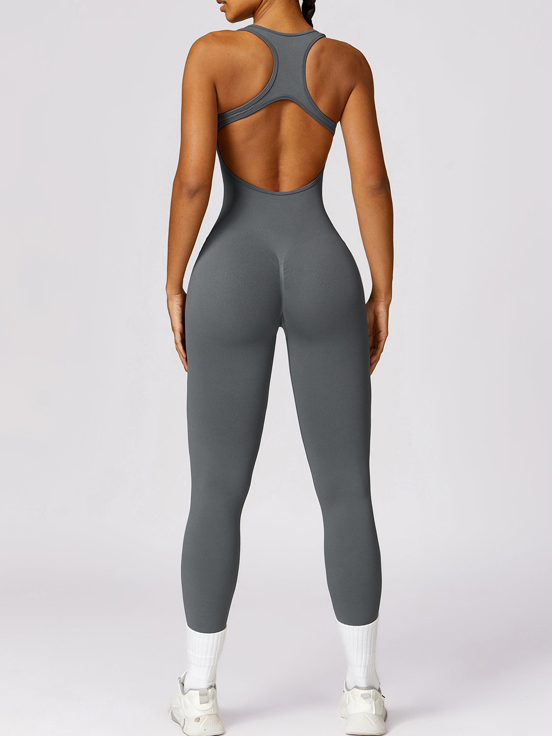 Luxe Divine Collection ~ Basic Bae Sleeveless Cutout Racerback Active Jumpsuit