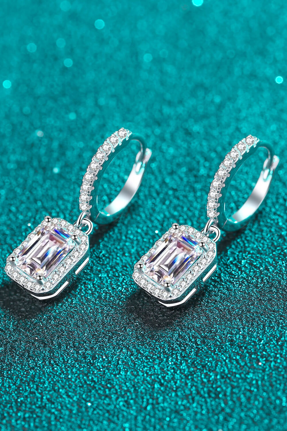 Luxe Divine Collection ~ Moissanite 925 Sterling Silver Drop Earrings