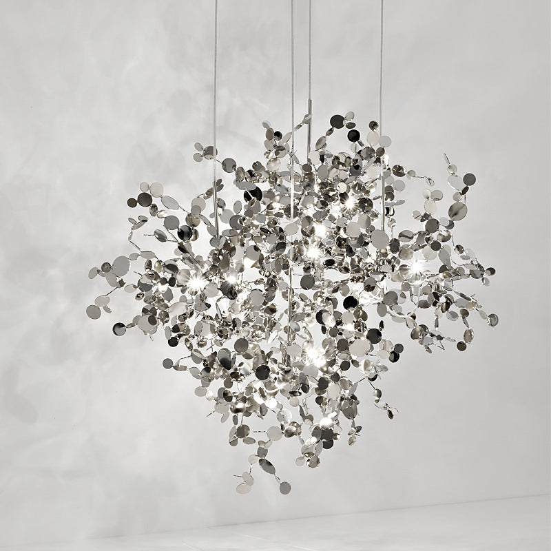 Luxe Divine Collection ~ Nordic Minimalist Living Room Stainless Steel Chandelier1