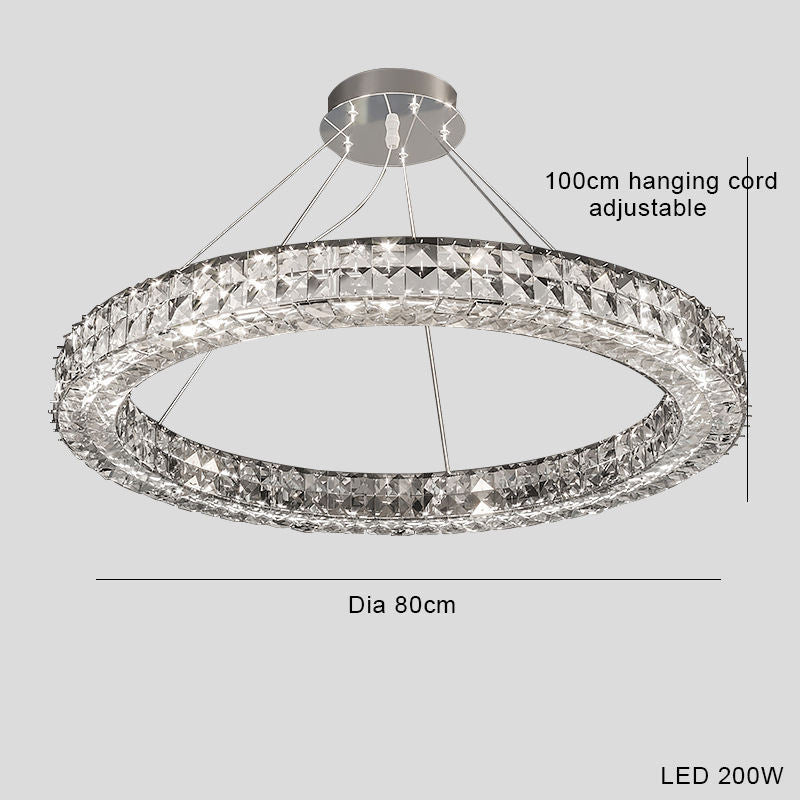 Luxe Divine Collection ~ Luxury Style Crystal Chandelier Modern Simple Led