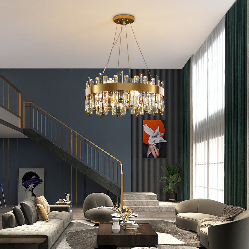 Luxe Divine Collection ~ Crystal Chandelier Living Room Lights Simple1