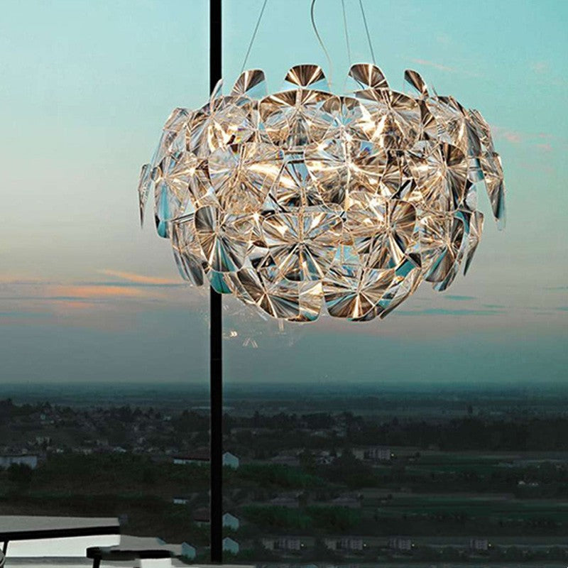 Luxe Divine Collection ~ LED Acrylic Living Room Apple Chandelier