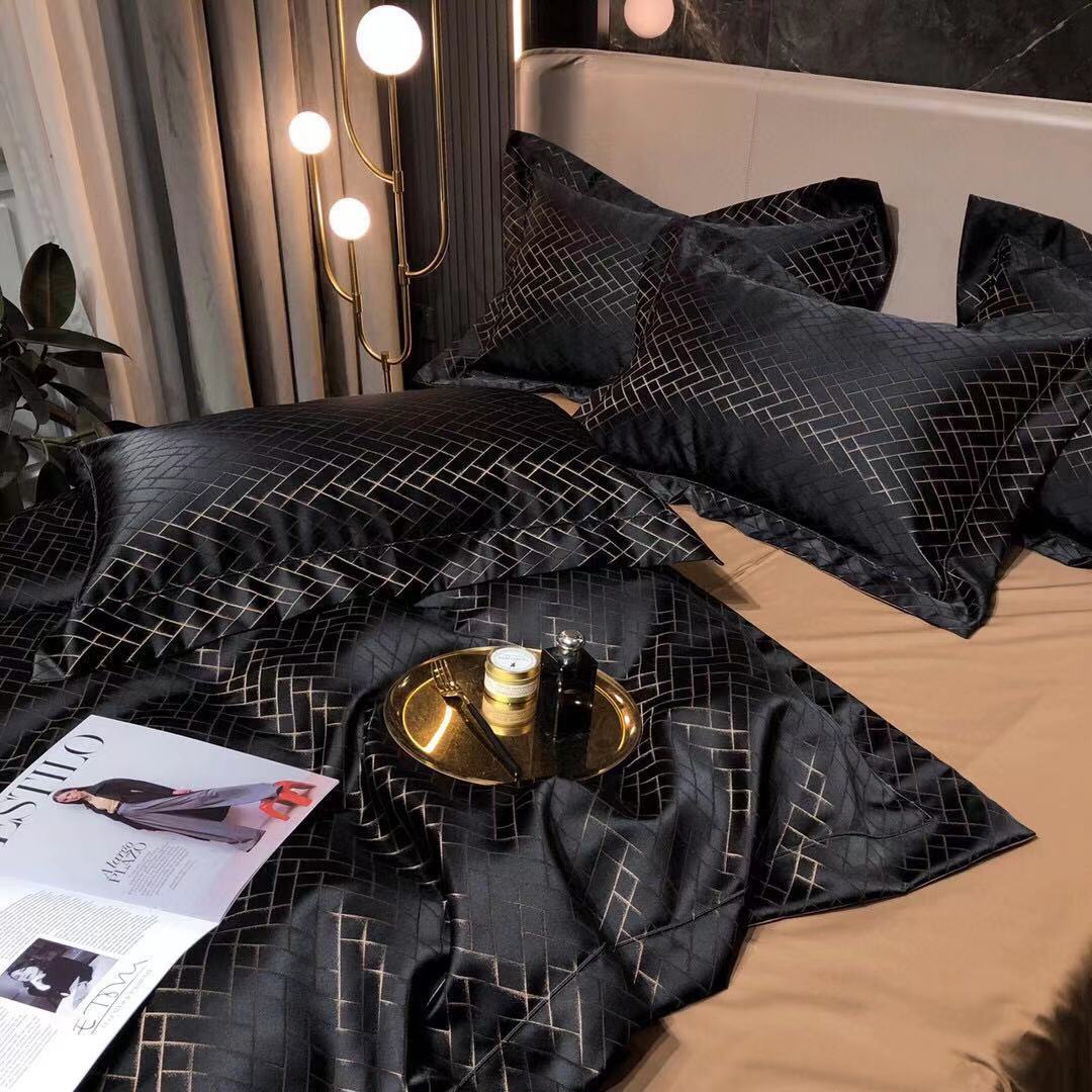 Luxe Divine Collection ~ Luxury 120 Yarn-dyed Jacquard Cotton Bedding Set