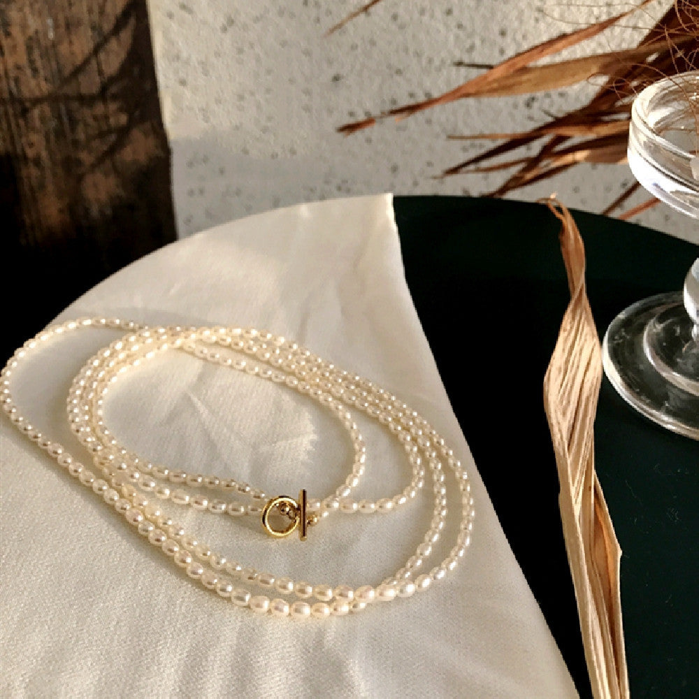 Luxe Divine Collection ~ French Elegant Luxury Natural Pearl Necklace