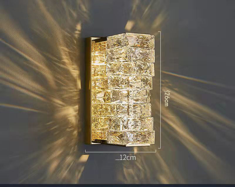 Luxe Divine Collection ~ Nordic Minimalist Crystal Wall Light