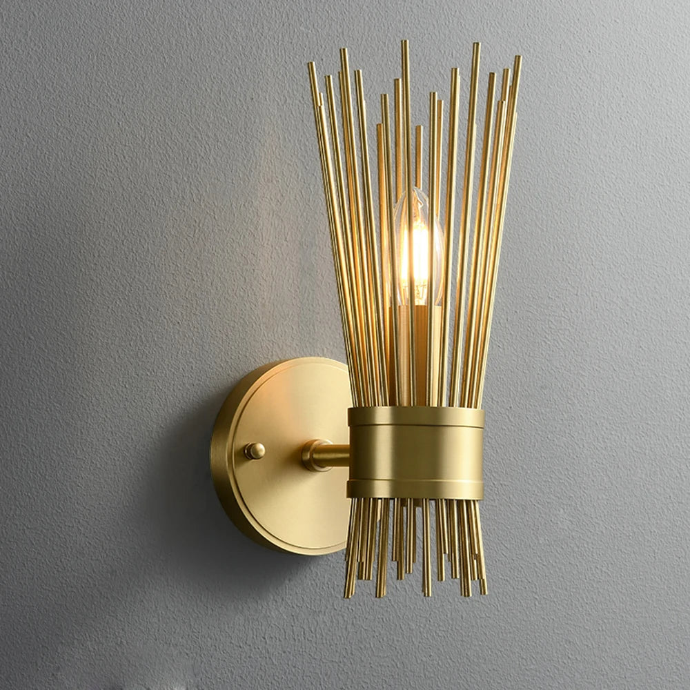 Luxe Divine Collection ~ Art Deco Design Copper Wall Sconce Murale AC110v 220V Luxury Home Decor