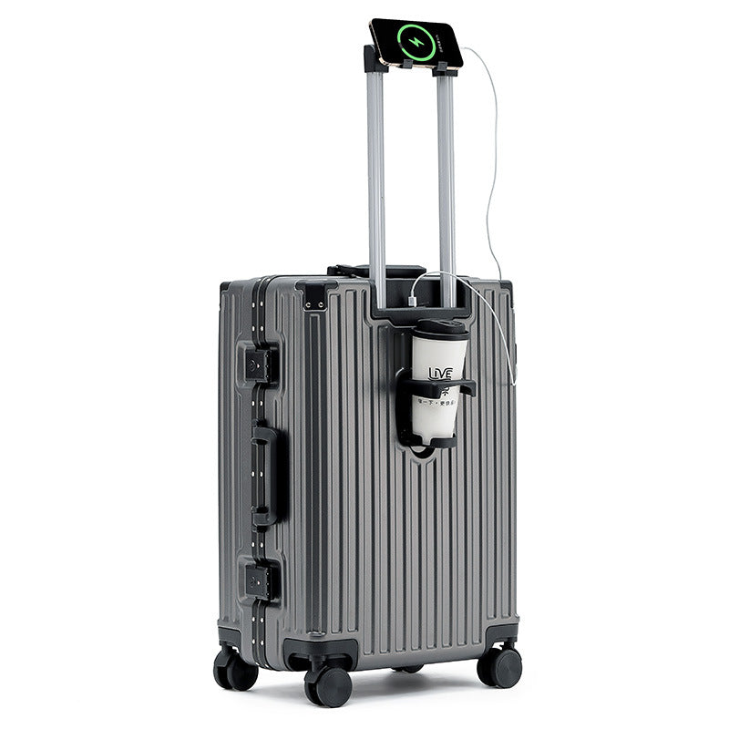 Luxe Divine Collection ~ Aluminum Frame Luggage Solid Extra Thick And Durable Trolley Case