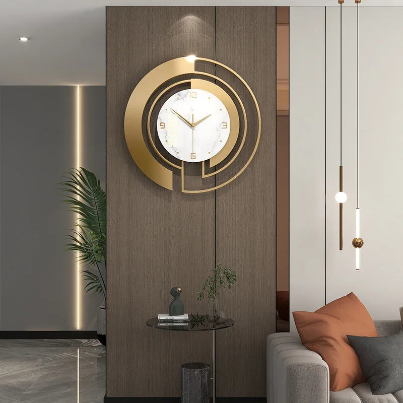 Luxe Divine Collection ~ Silent Wall Clock Luxury Home and Decoration Modern Style Living Room Decor