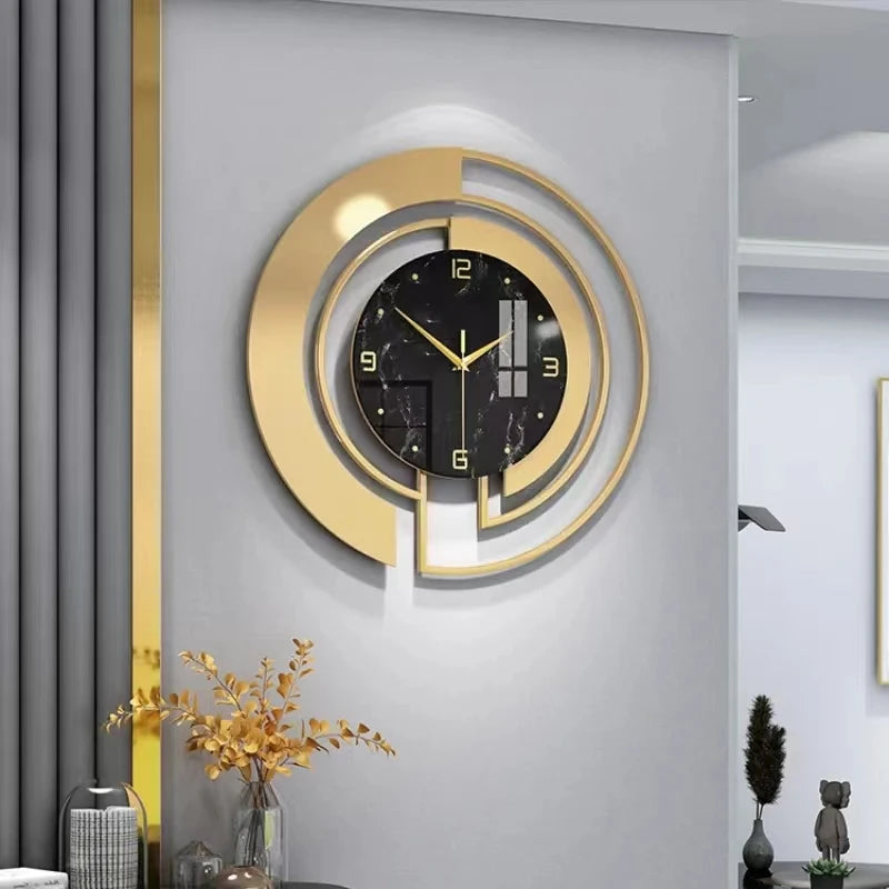 Luxe Divine Collection ~ Silent Wall Clock Luxury Home and Decoration Modern Style Living Room Decor