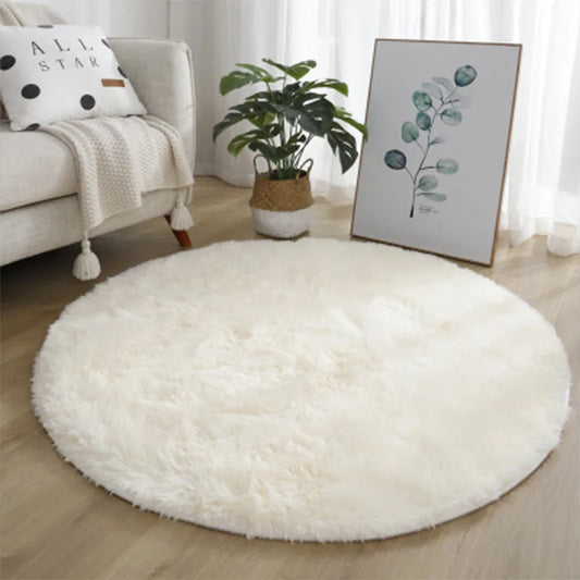 Luxe Divine Collection ~ Super Soft Fluffy Plush Round Rug/Carpet