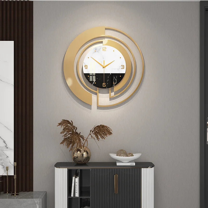 Luxe Divine Collection ~ Silent Wall Clock Luxury Home and Decoration Modern Style Living Room Decor