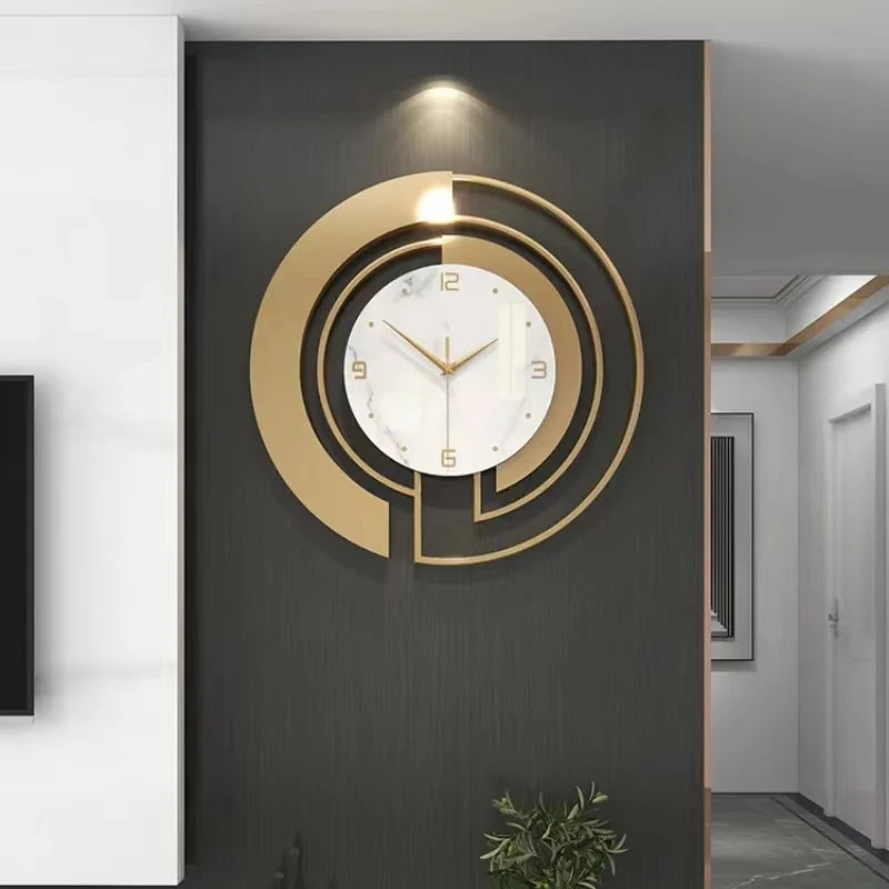 Luxe Divine Collection ~ Silent Wall Clock Luxury Home and Decoration Modern Style Living Room Decor