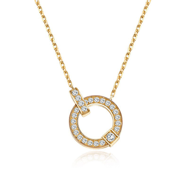 Luxe Divine Collection ~ 18K Gold Diamond Clavicle Necklace