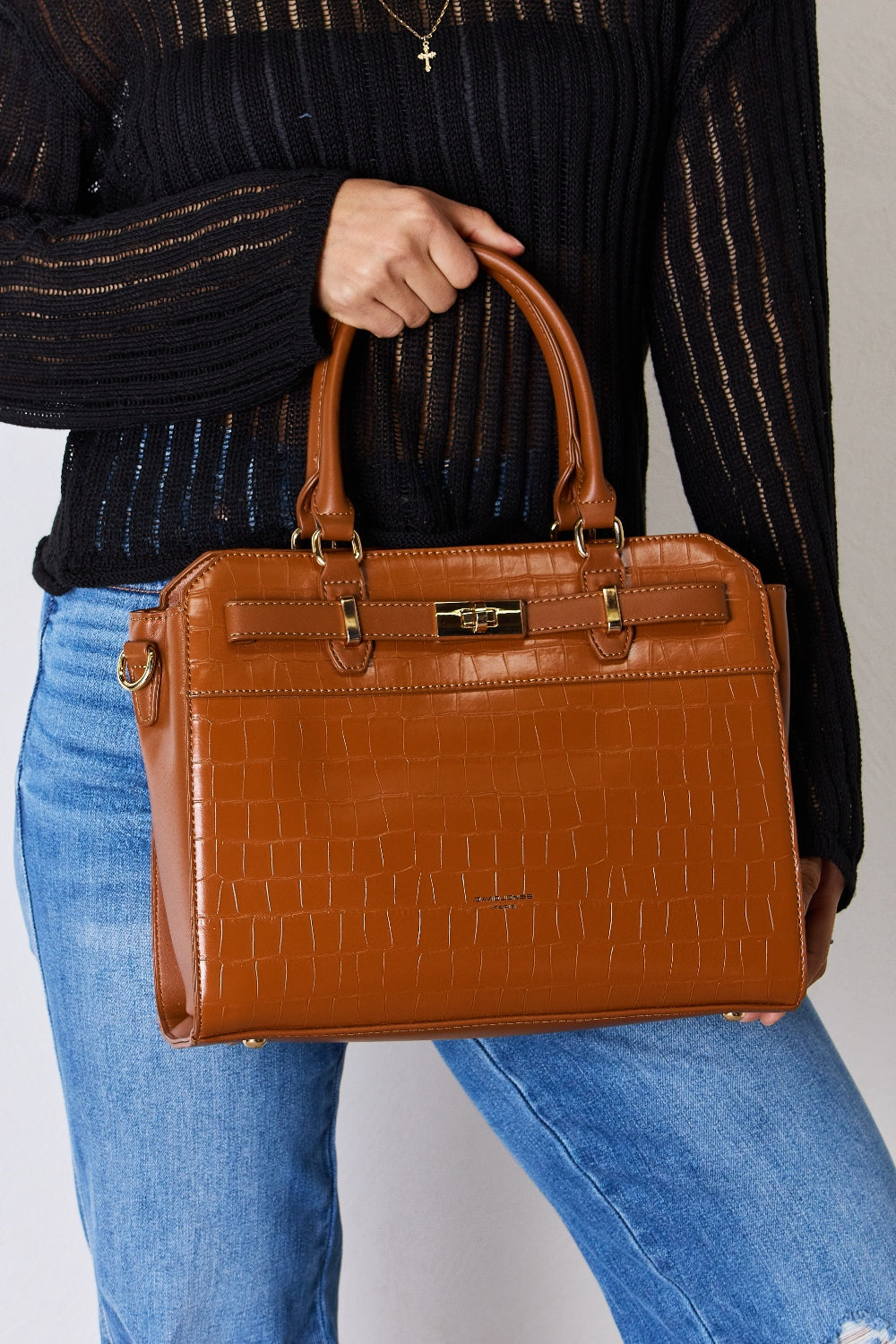 Luxe Divine Collection ~ David Jones Texture Leather Handbag