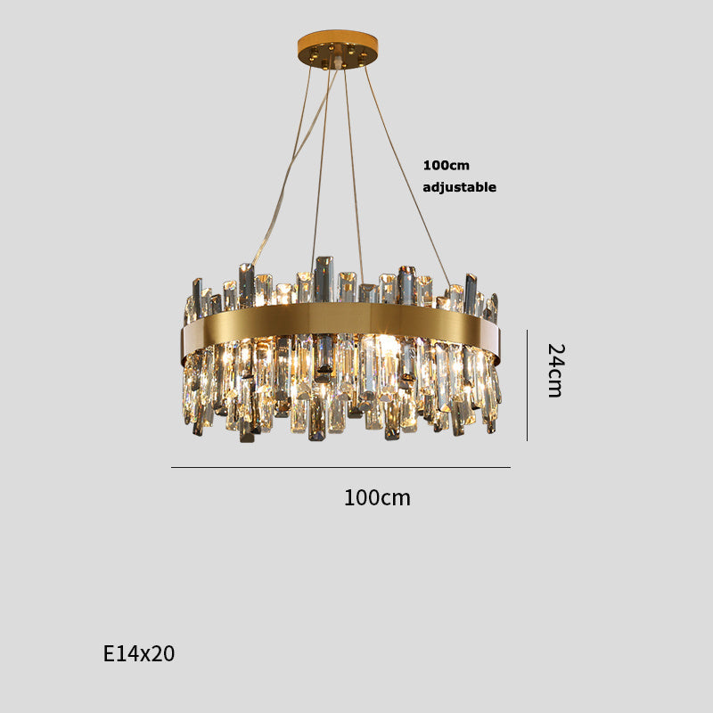 Luxe Divine Collection ~ Crystal Chandelier Living Room Lights Simple1