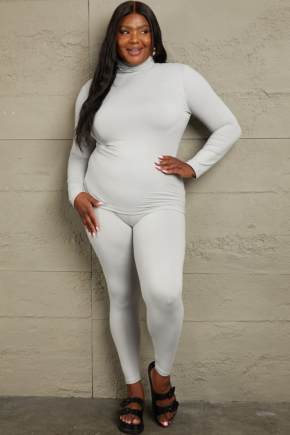 Luxe Divine Collection ~ Mock Neck Top and Leggings Set