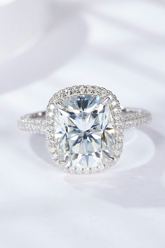 Luxe Divine Collection ~ Adored 6 Carat Moissanite Halo Ring