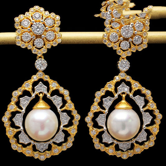 Luxe Divine Collection ~ Luxury 925 Silver Gold Bead Earrings