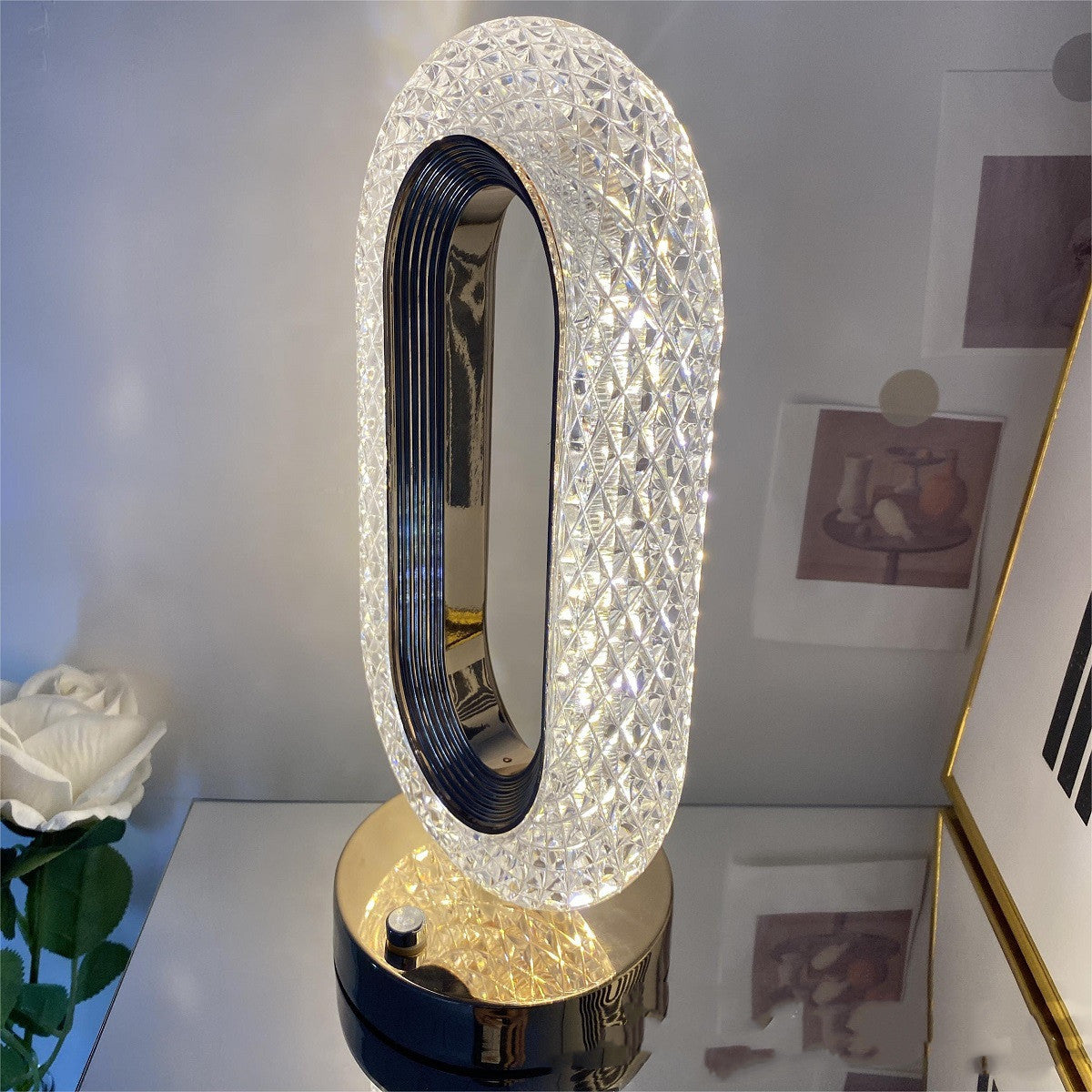 Luxe Divine Collection ~ Luxury Touch Crystal Lamp