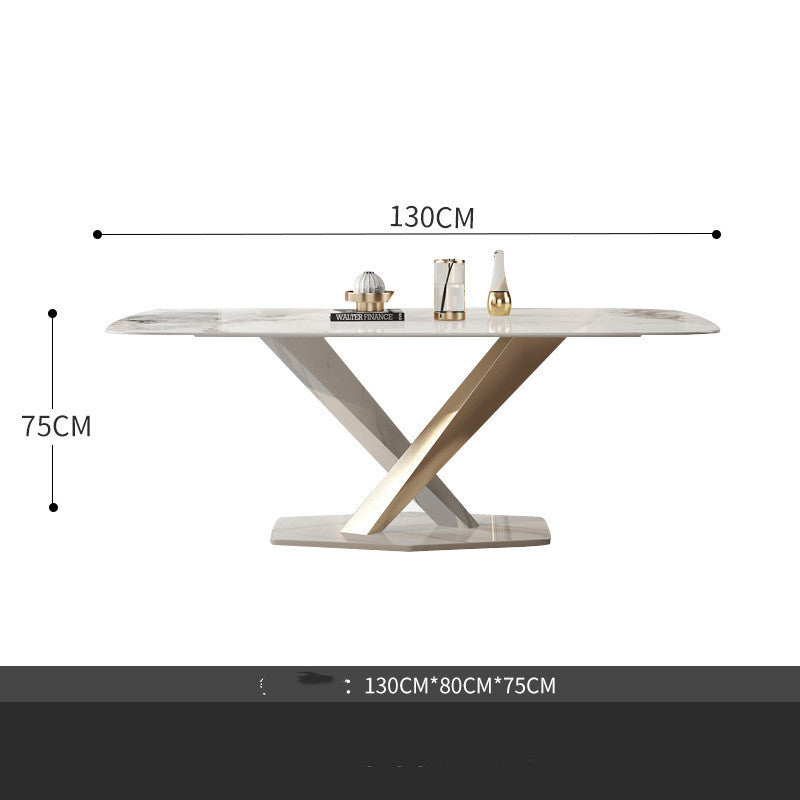 Luxe Divine Collection ~ Small Household Stainless Steel Dining Table And Chair Combination