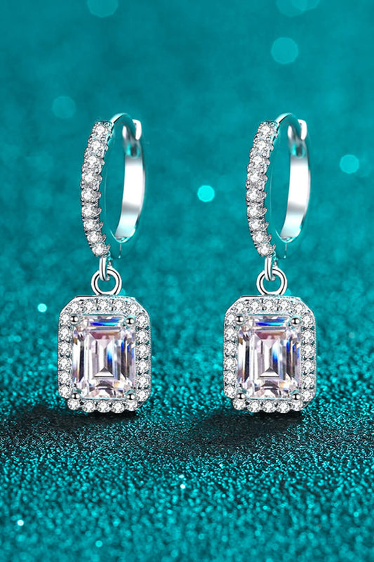 Luxe Divine Collection ~ Moissanite 925 Sterling Silver Drop Earrings