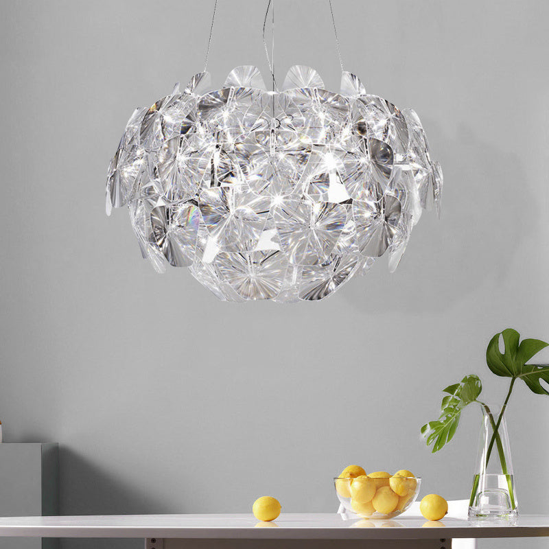 Luxe Divine Collection ~ LED Acrylic Living Room Apple Chandelier