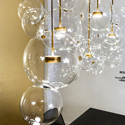 Luxe Divine Collection ~ LED Acrylic Living Room Apple Chandelier