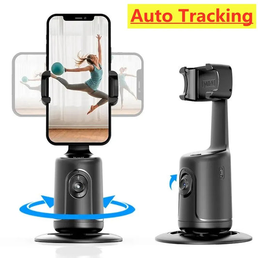 Luxe Divine Collection ~ 360 Auto Face Tracking AI Phone Holder For Smartphone Video Vlog